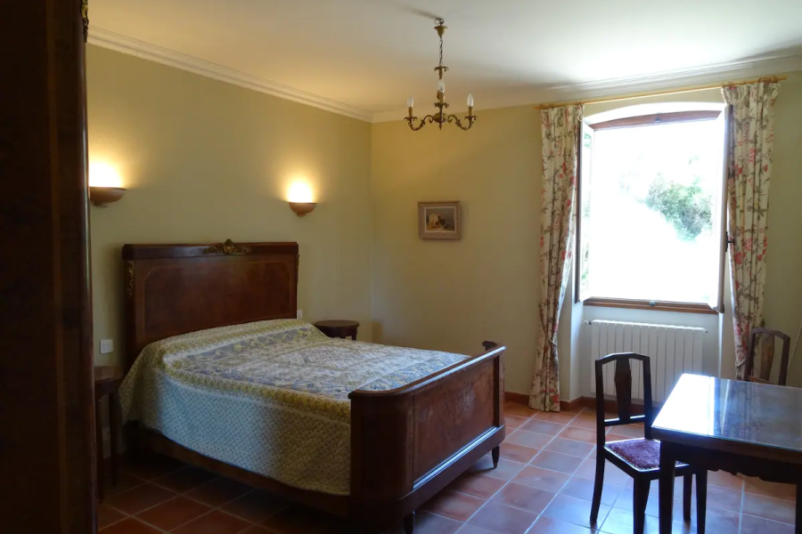 Chambre bleu, côté jardin